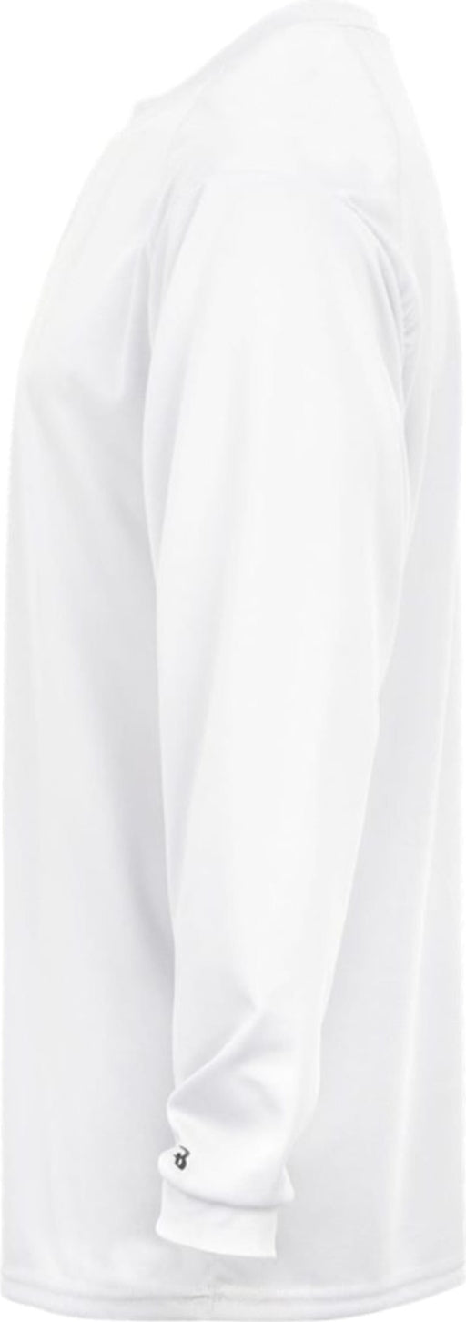 Left View of WHITE B-TECH L/S TEE