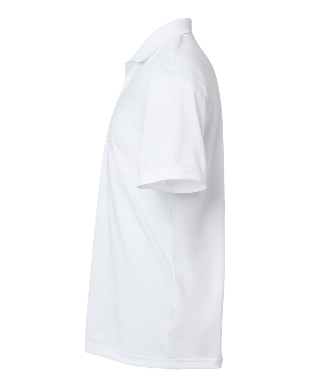 Left View of White Basic Sport Polo - A430