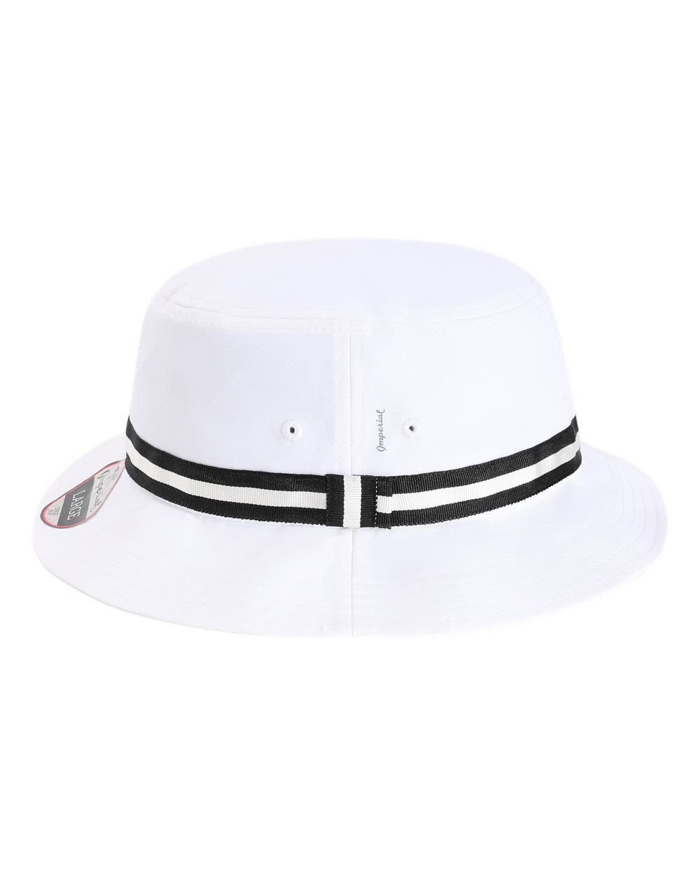 Left View of White/ Black The Oxford Performance Bucket - 1371P