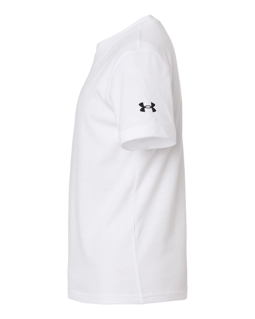 Left View of White/ Black Youth Athletics T-Shirt - 1383287