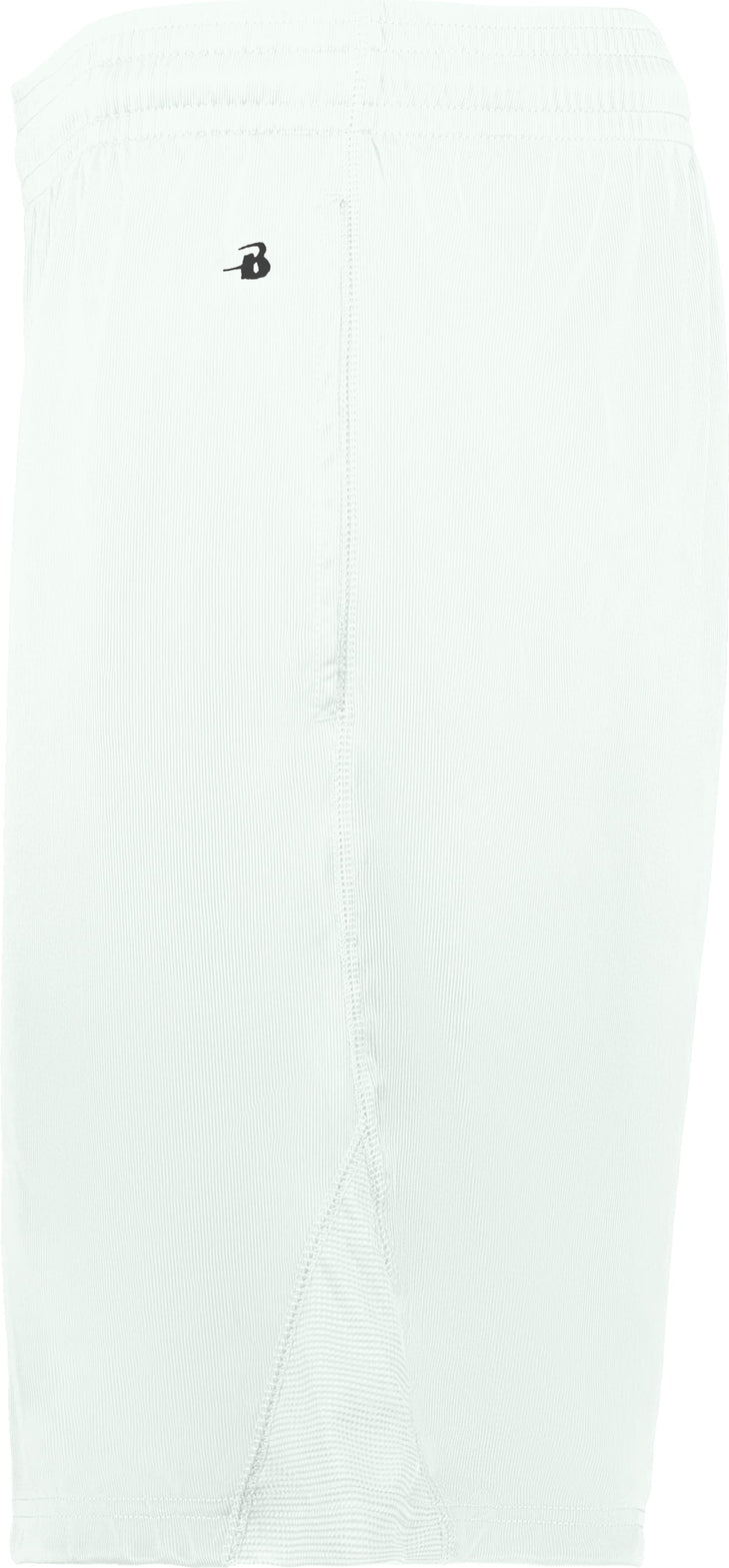 Left View of WHITE BT5 TRAINER SHORT