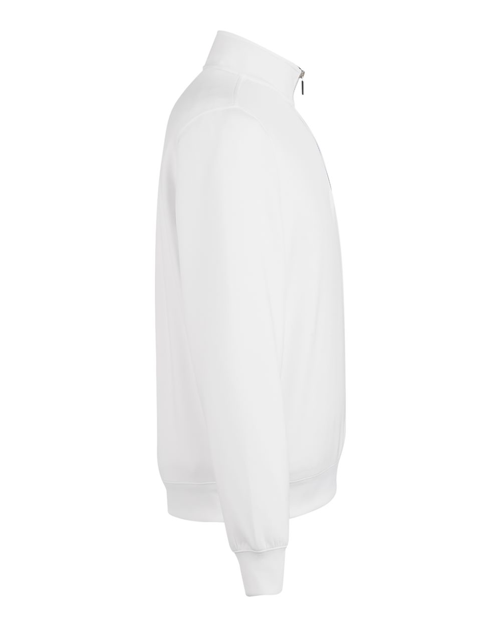 Rear View of White Caves Quarter-Zip Tech Pullover - C11512