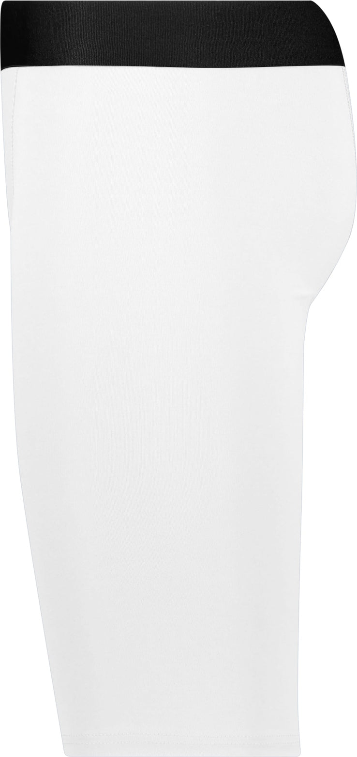 Left View of WHITE COMPRESSION SHORT