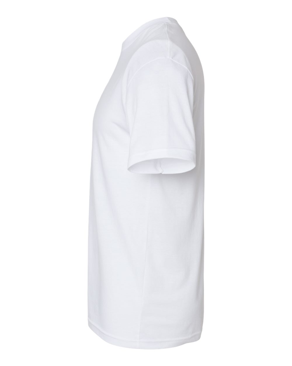 Left View of White CVC Tee - 2001CVC