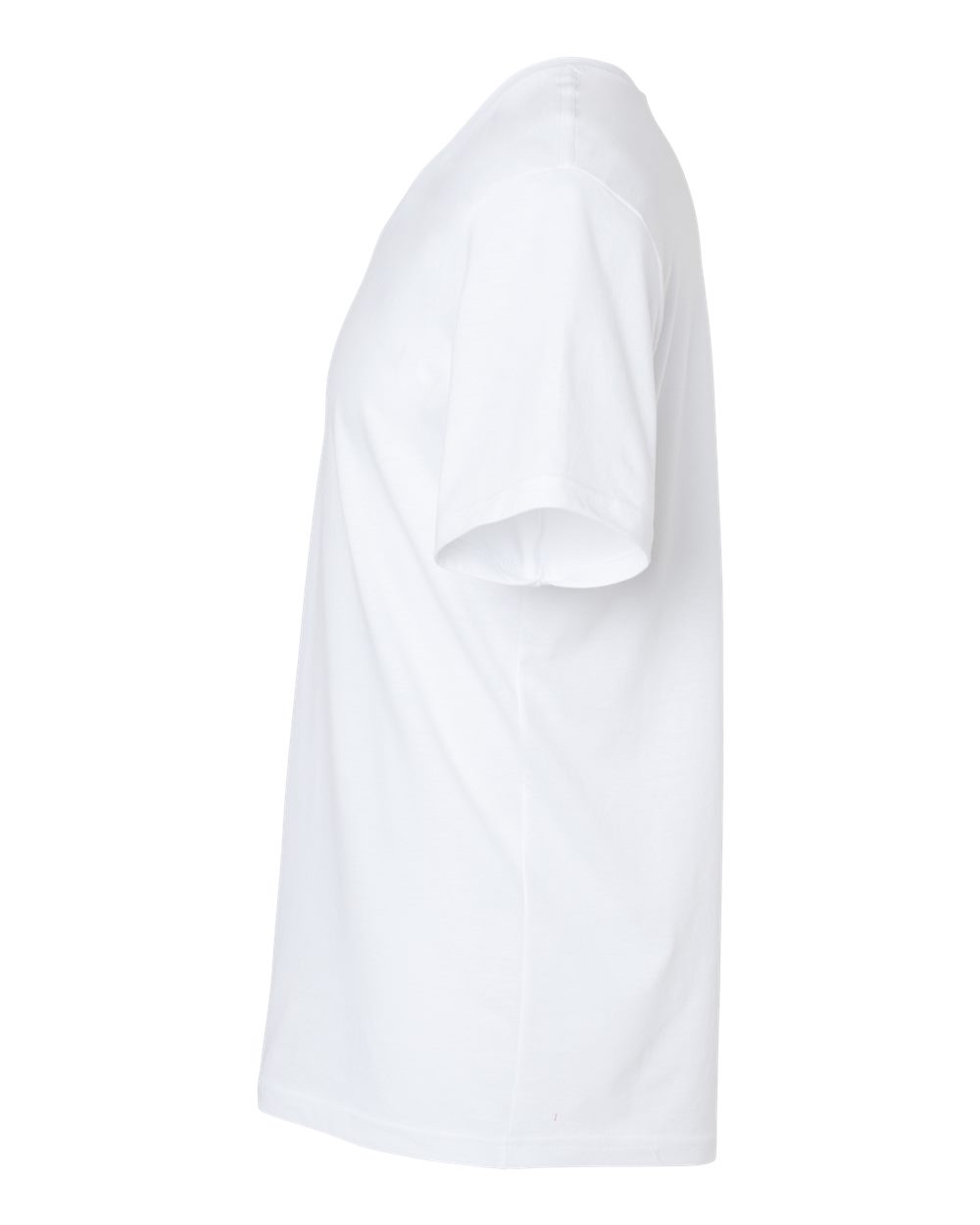 Left View of White CVC V-Neck Tee - 2006CVC