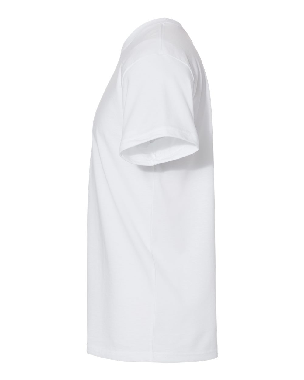 Left View of White Eco Heavyweight T-Shirt - 4600