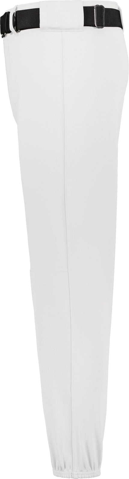 Left View of WHITE GAMER CLASSIC BASEBALL PANT