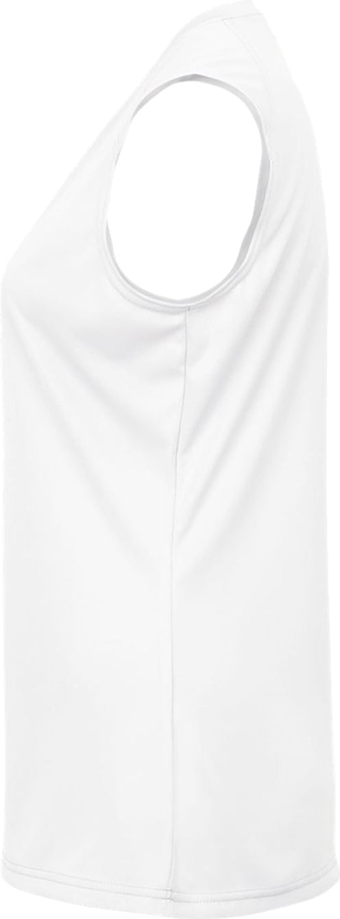 Left View of WHITE GIRLS B-CORE SLEEVELESS TANK