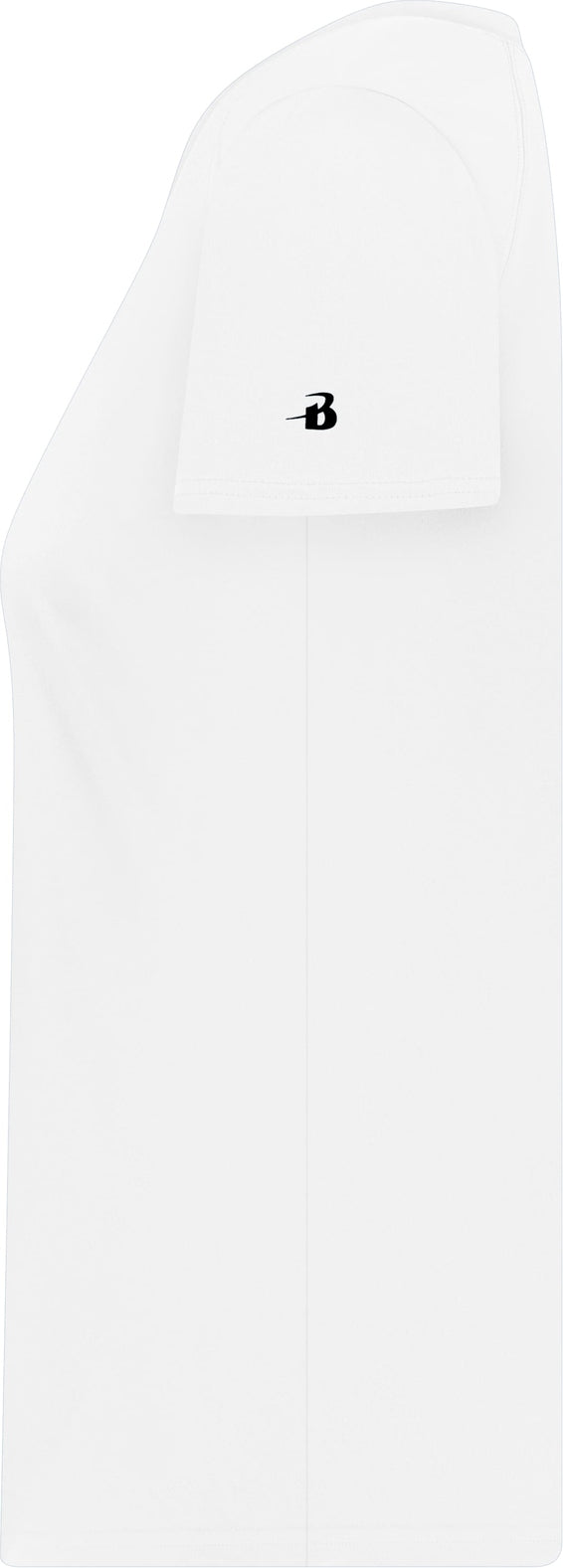 Left View of WHITE LADIES B-CORE V-NECK TEE