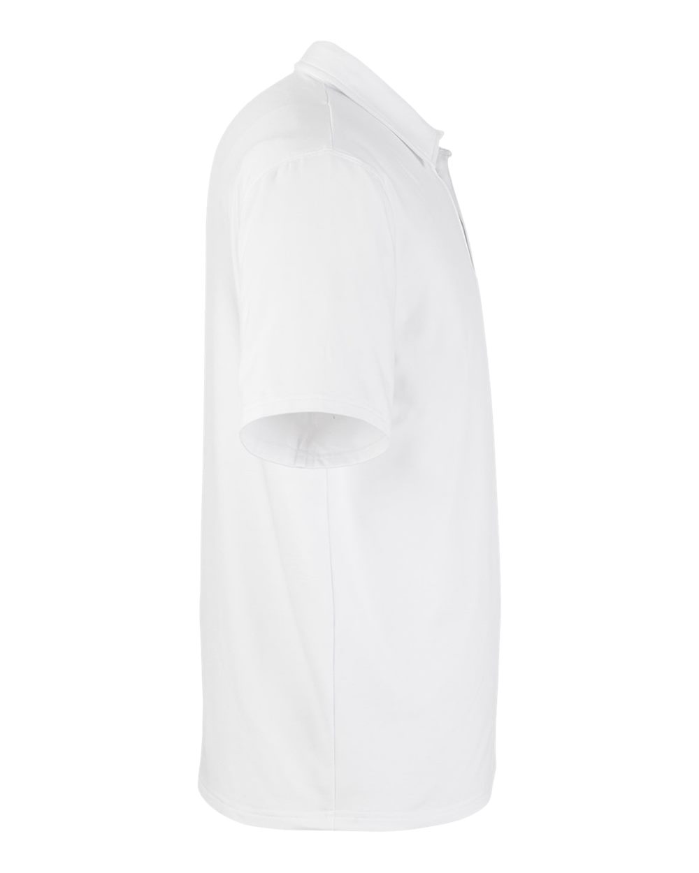 Rear View of White Marbled Fairway Polo - MDP1799