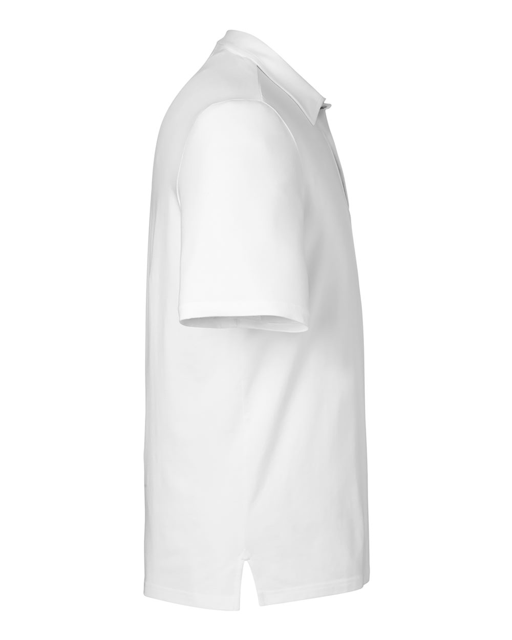 Rear View of White Men's Raleigh Stretch Polo - DG120