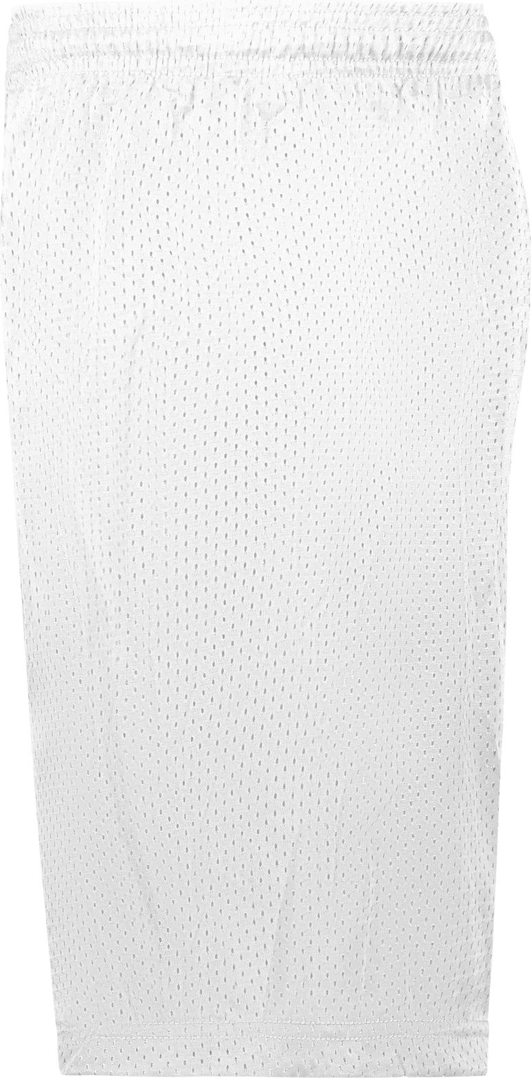 Left View of WHITE MESH/TRICOT SHORT