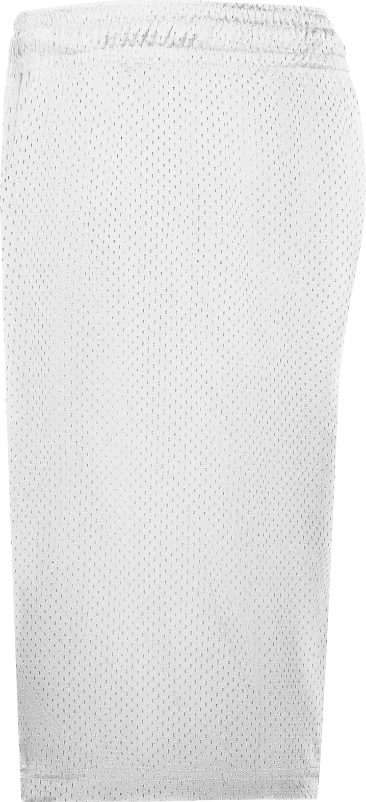 Left View of WHITE MESH/TRICOT SHORT