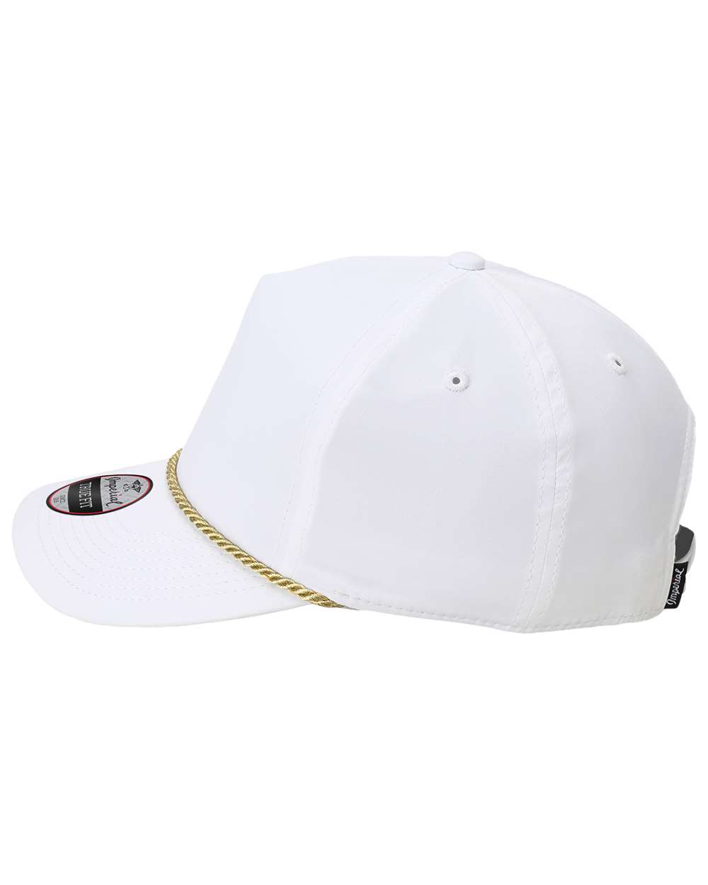 Left View of White/ Metallic Gold The Wrightson Cap - 5054