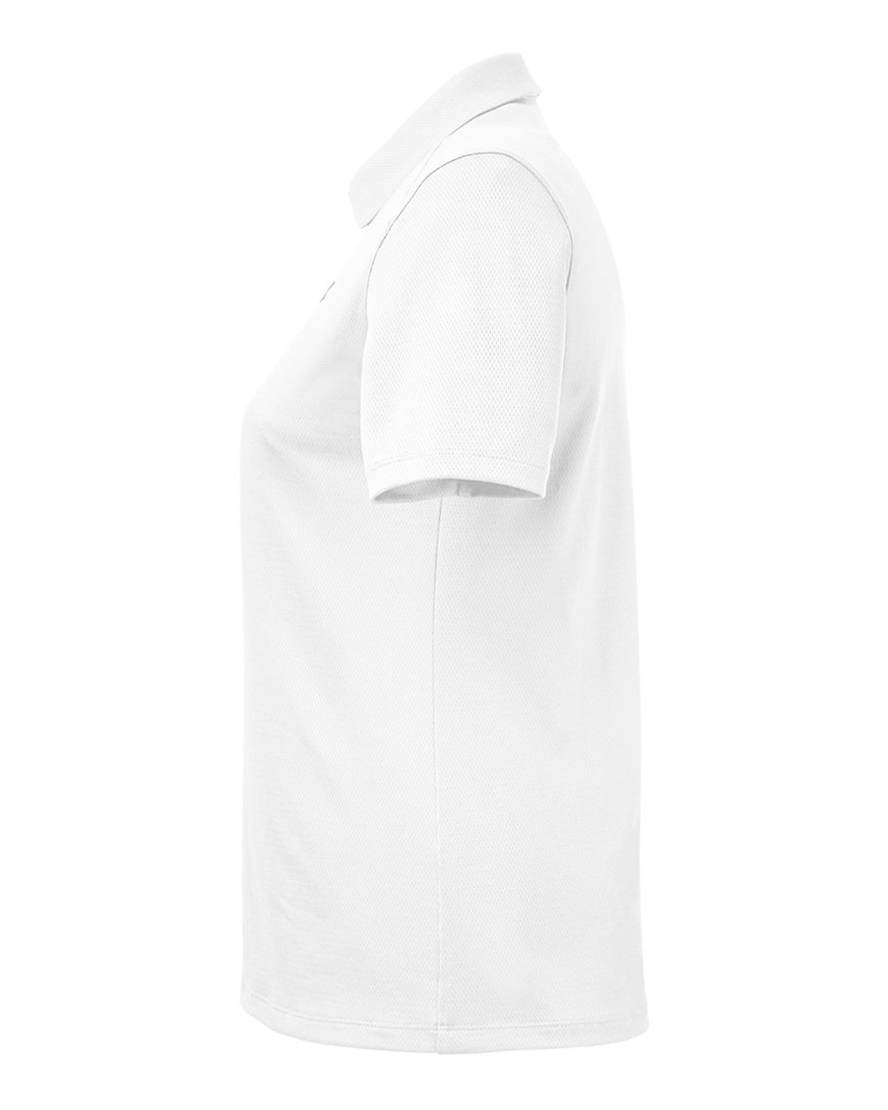 Left View of White/ Mod Grey Women's Tech™ Polo - 1370431 plain