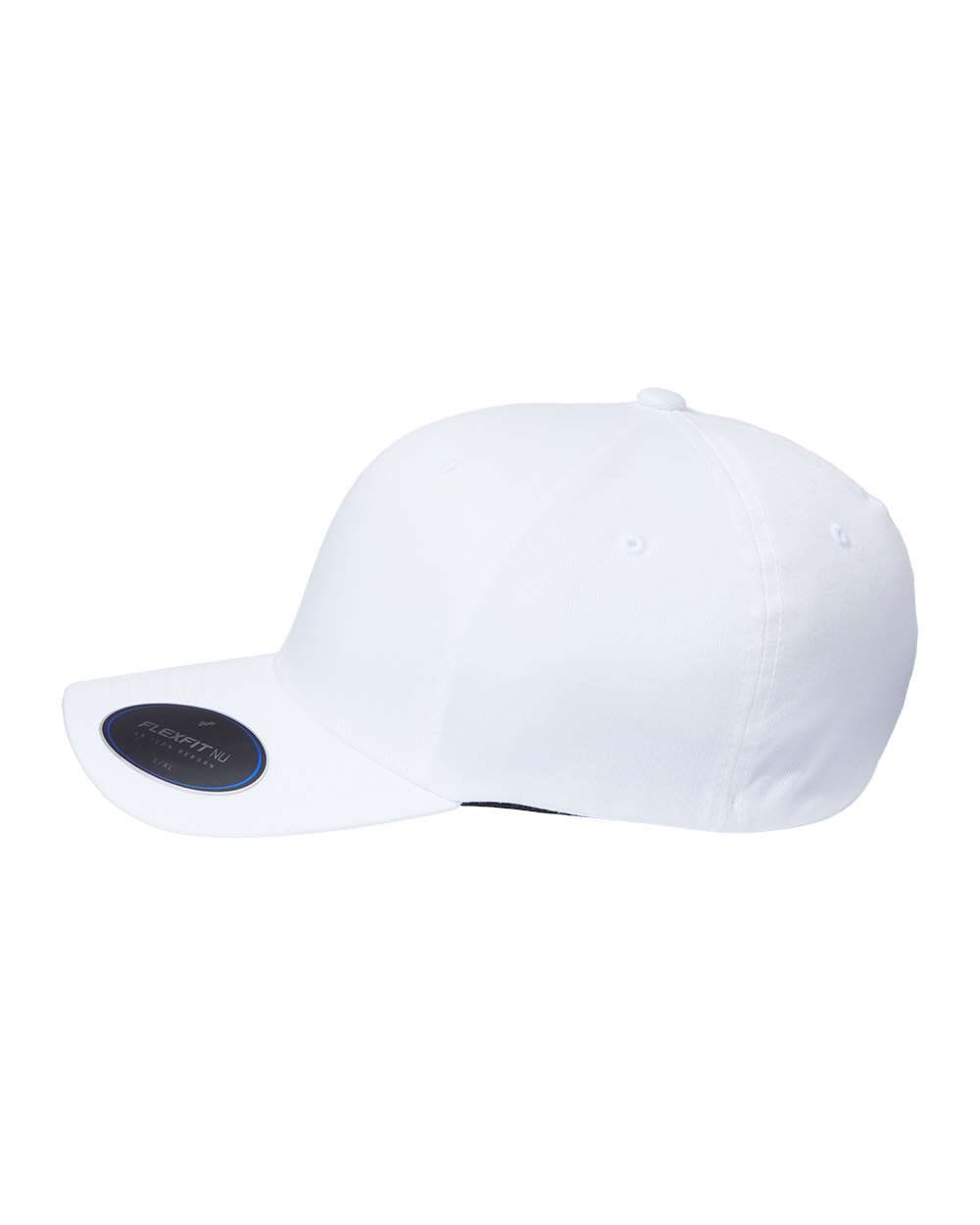 Left View of White NU® Cap - 6100NU