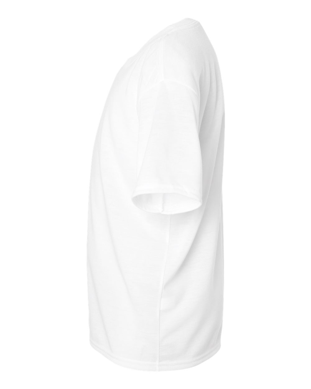 Left View of White Performance® Youth T-Shirt - 42000B