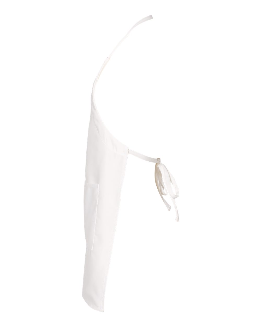 Left View of White Splatter Armor Apron - 5509