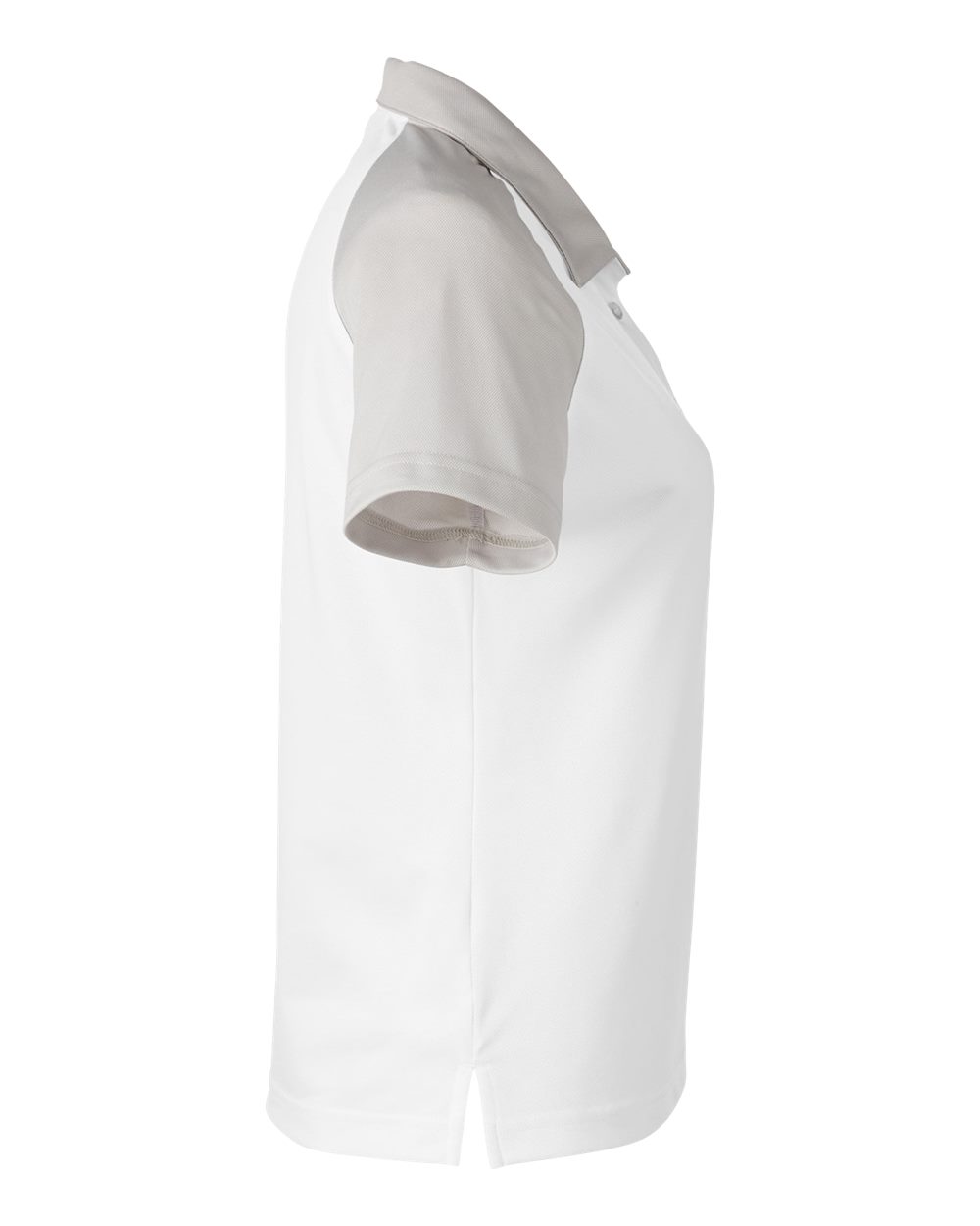 Left View of White/ Sport Silver Women&#39;s Command Snag-Protection Colorblock Polo - TT21CW