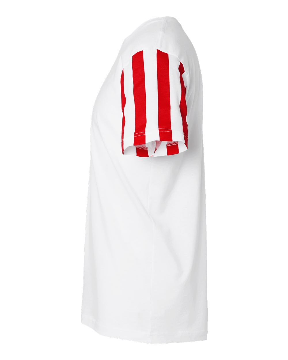 Left View of White Stars &amp; Stripes T-Shirt - 3976