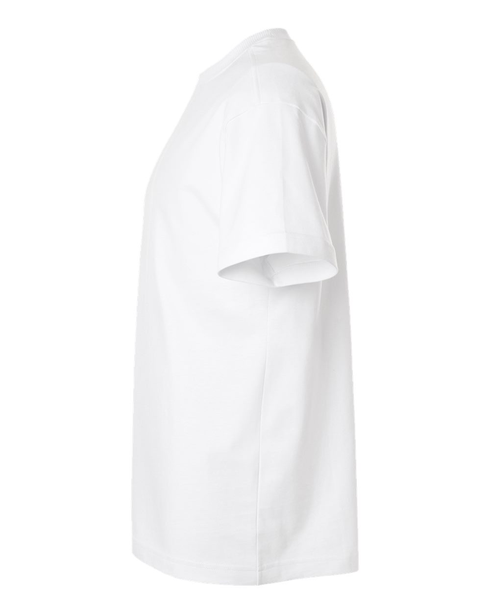 Left View of White Super Heavyweight Tee - 9001