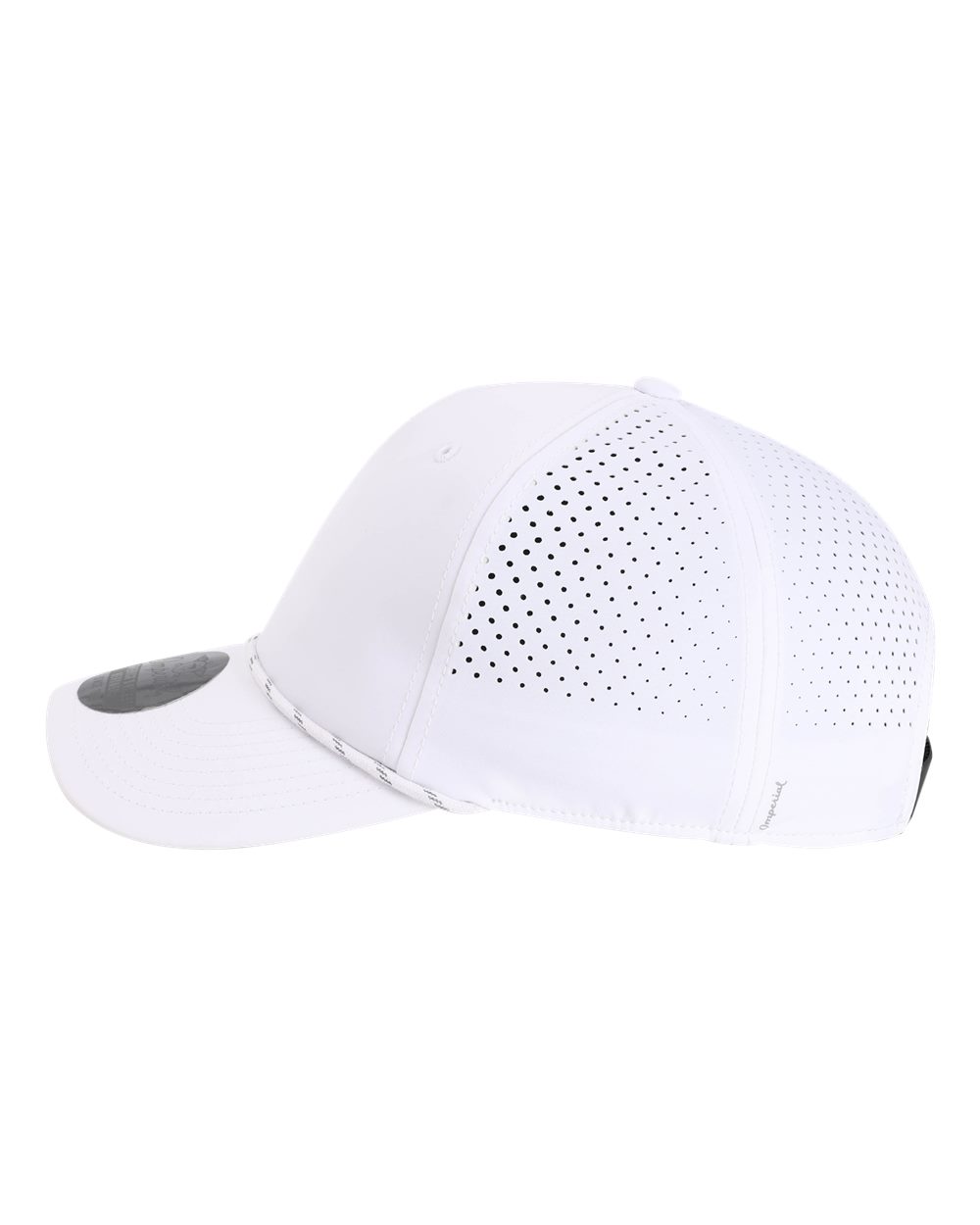 Left View of White The Dyno Cap - S1505