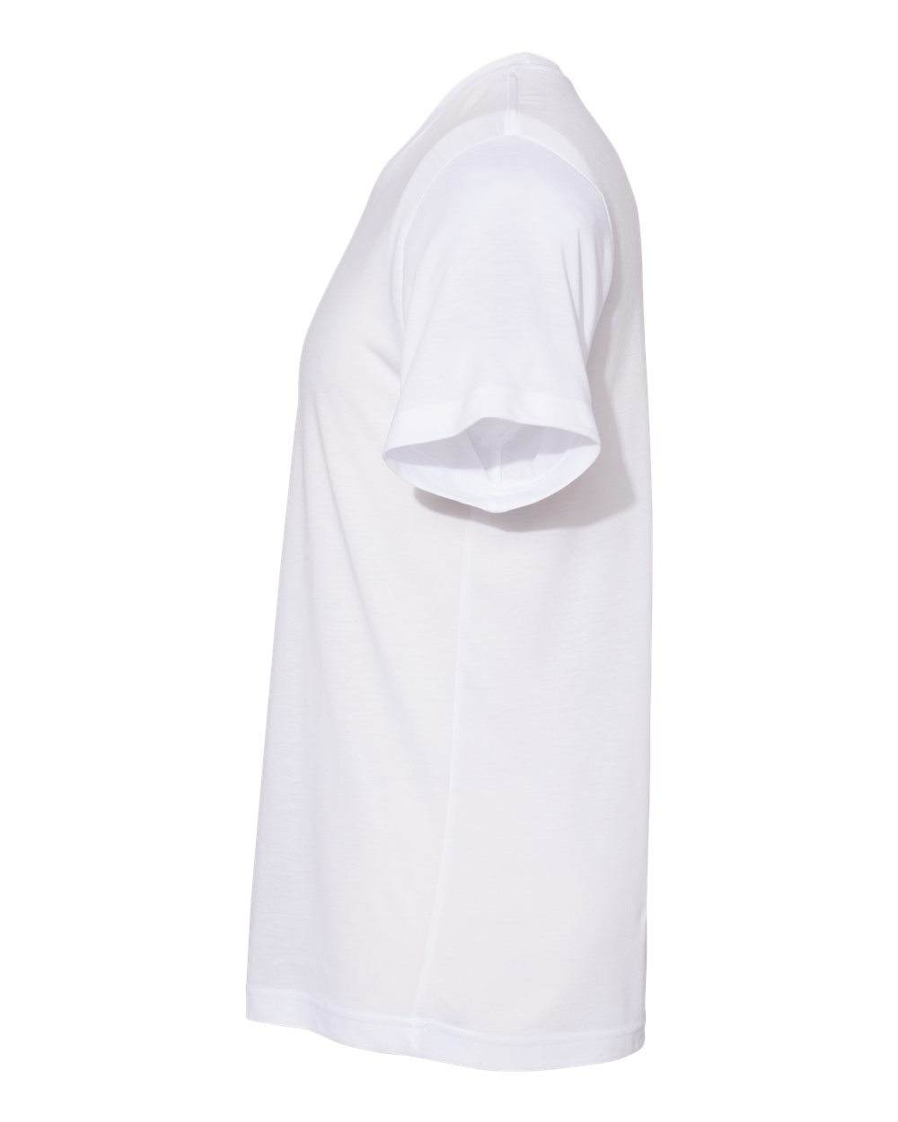 Left View of White Viscose Fashion Tee - 3880