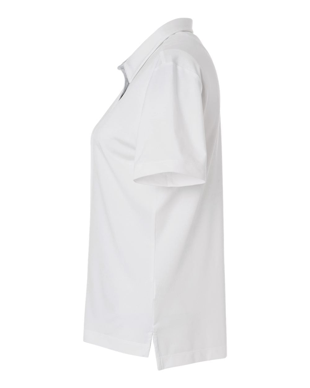 Left View of White Women's Ella Polo - SW2001L