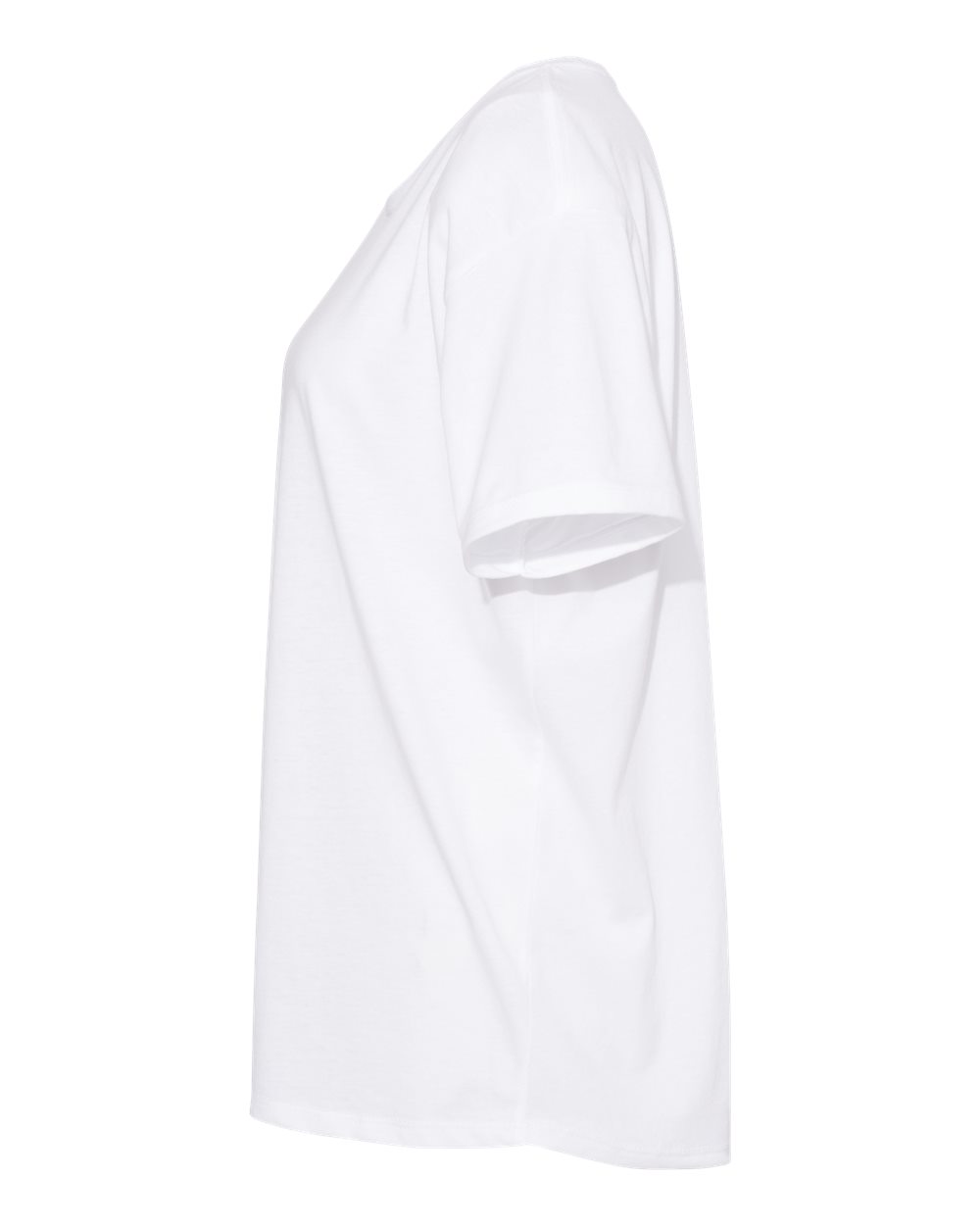 Left View of White Women’s Ideal Flow T-Shirt - 1530