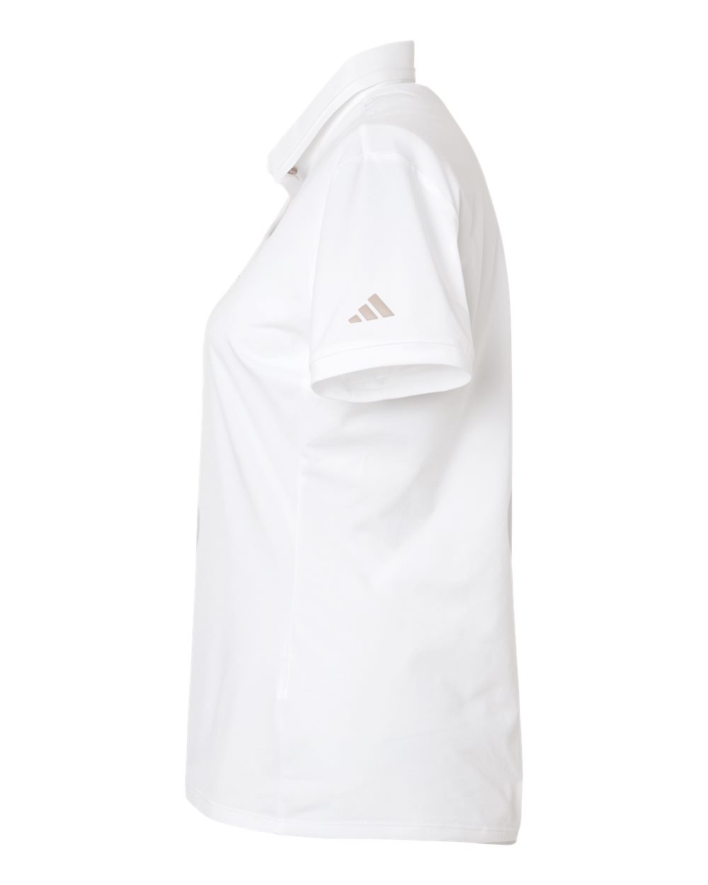Left View of White Women's Ultimate365 Tour Twistknit Polo - A1016