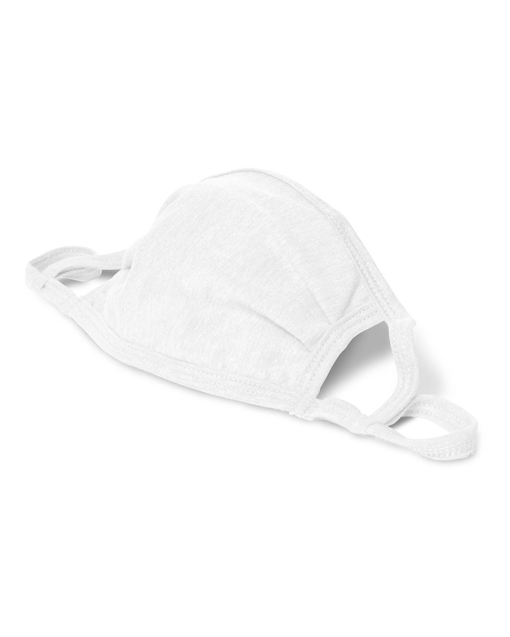 Left View of White X-Temp™ 2-Ply Adjustable Face Mask - BMSKAR