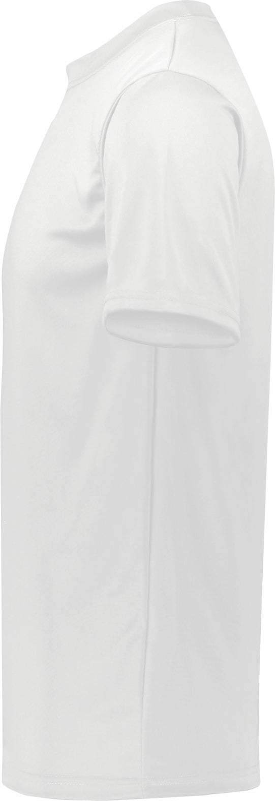 Left View of WHITE YOUTH NEXGEN WICKING TEE