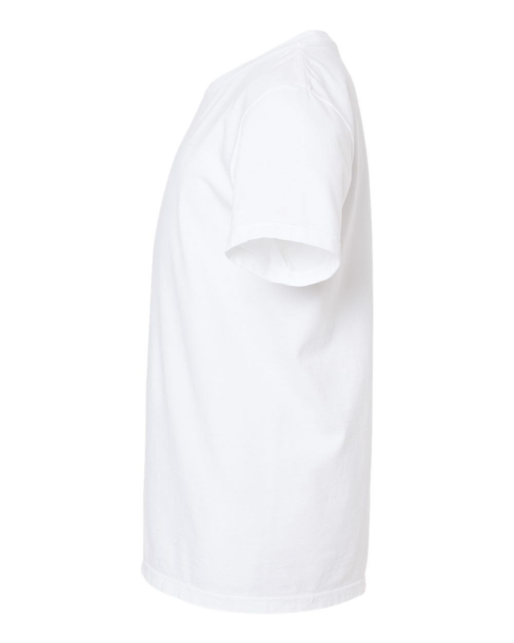Left View of White Youth Organic T-Shirt - 402