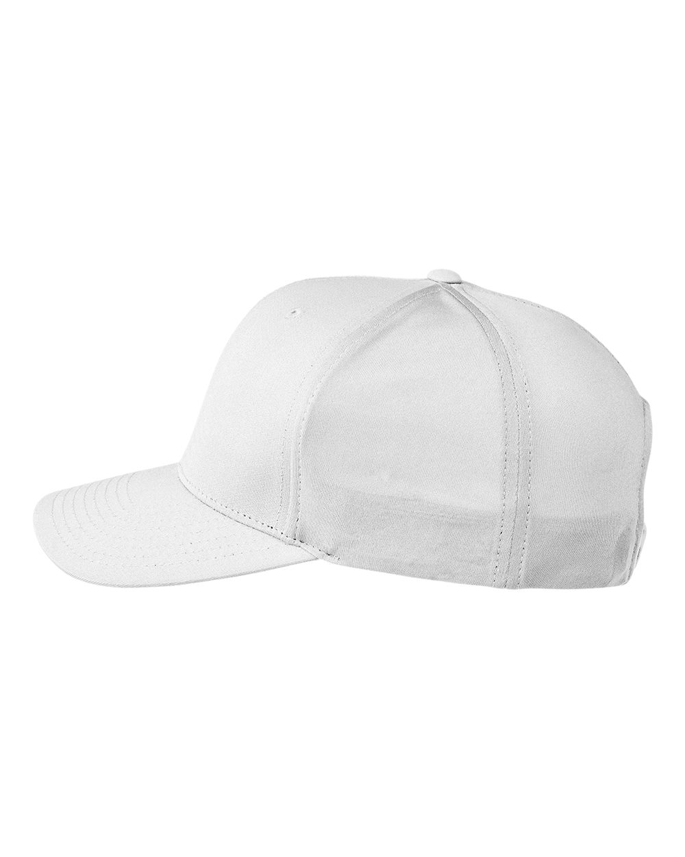 Left View of White Yupoong® Youth Zone Performance Cap - TT801Y