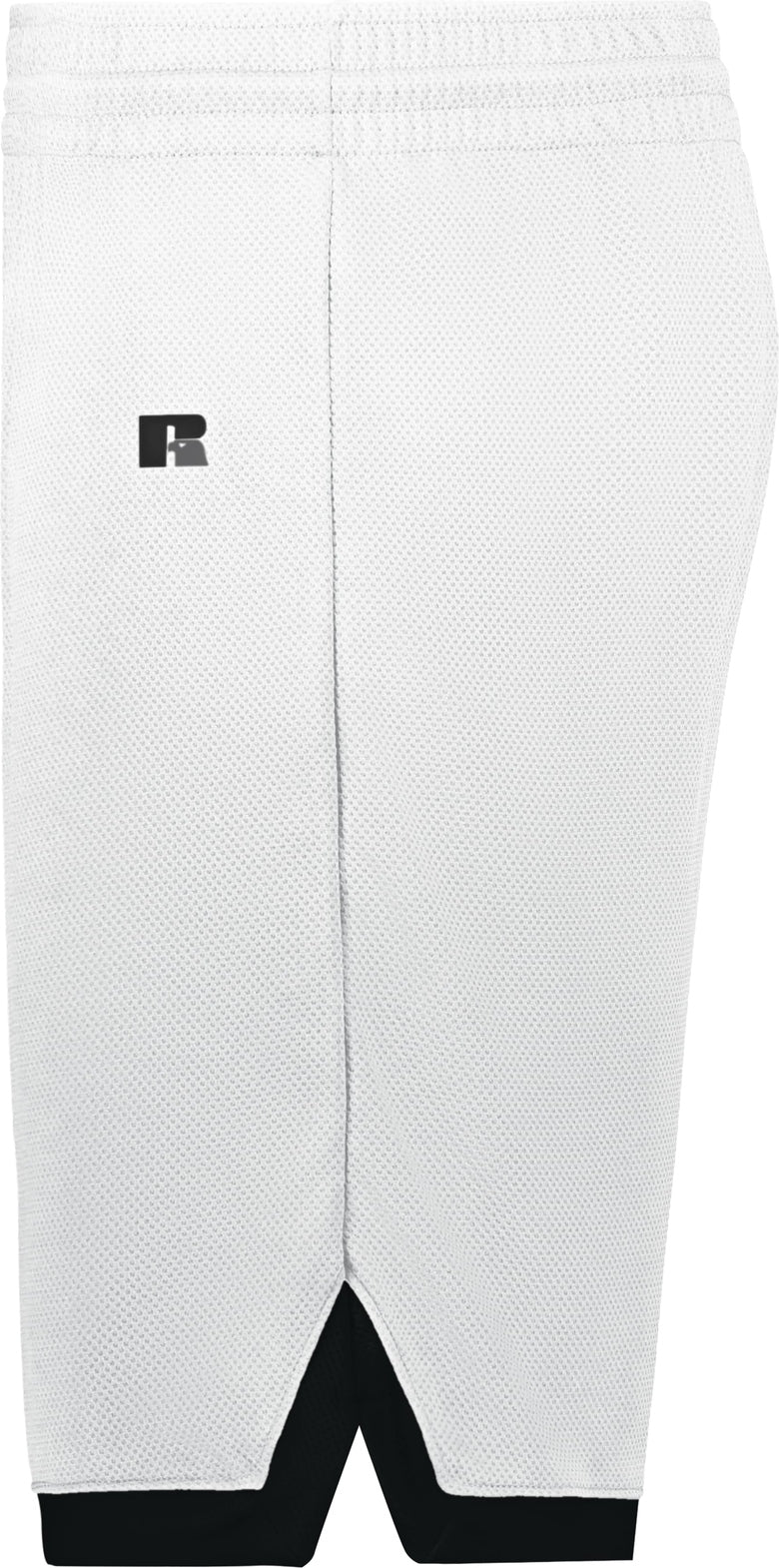Left View of WHITE/BLACK COOLCORE ELITE SHORTS