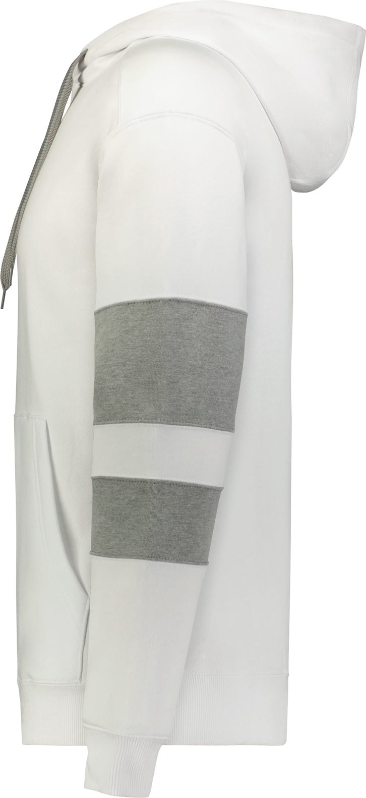 Left View of WHITE/CHARCOAL HEATHER JACKSON WAY HOODIE