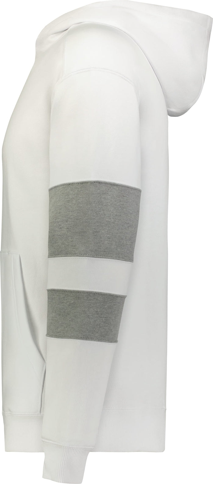 Left View of WHITE/CHARCOAL HEATHER YTH JACKSON WAY HOODIE