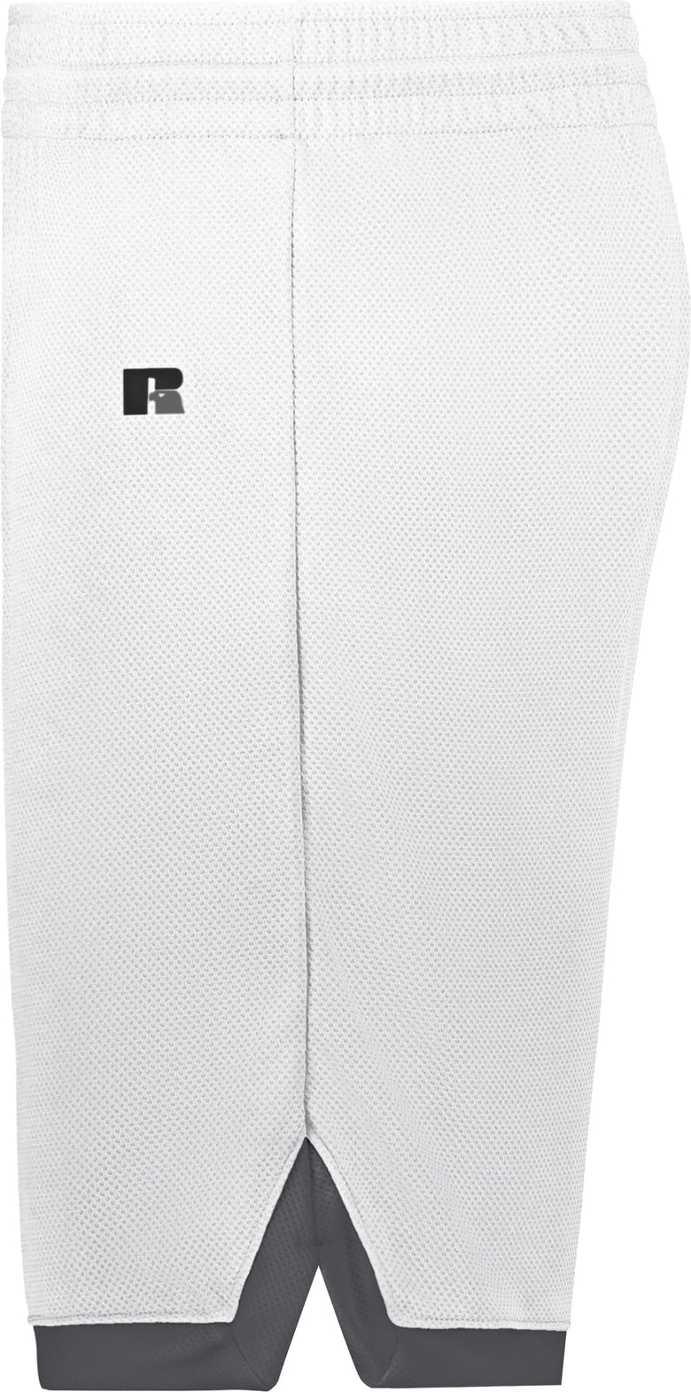 Left View of WHITE/STEALTH COOLCORE ELITE SHORTS