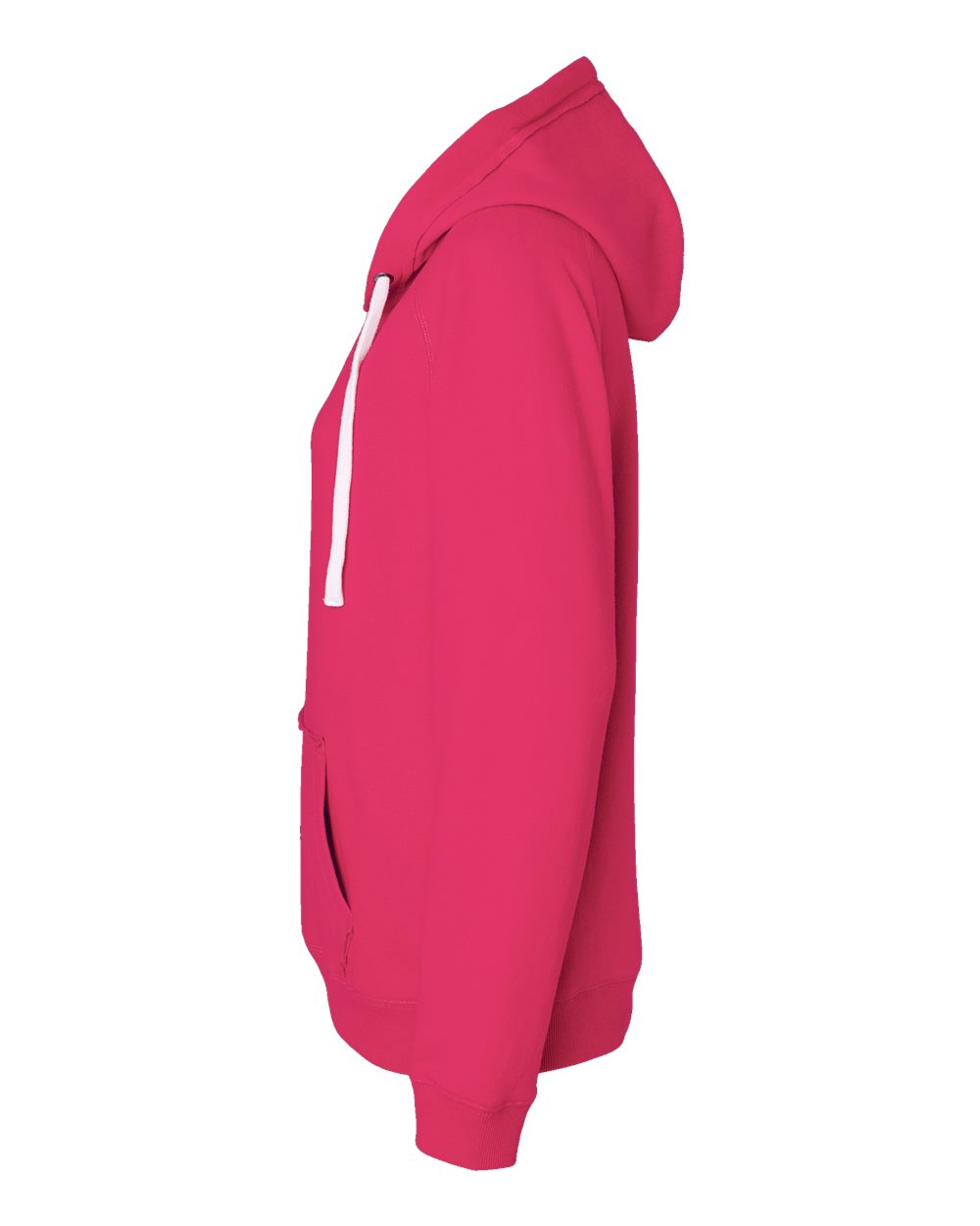 Left View of Wildberry Women&#39;s Sueded V-Neck Hooded Sweatshirt - 8836