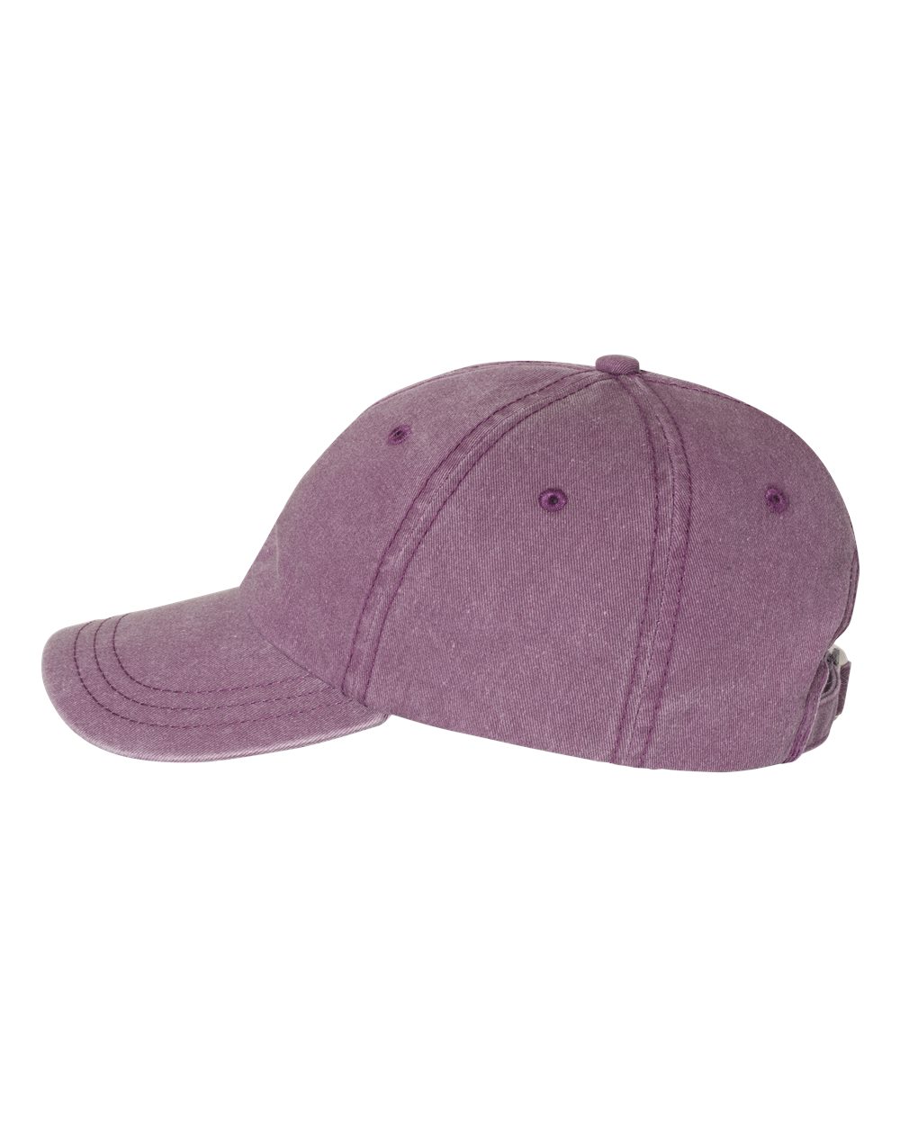 Left View of Wine Pigment-Dyed Cap - SP500
