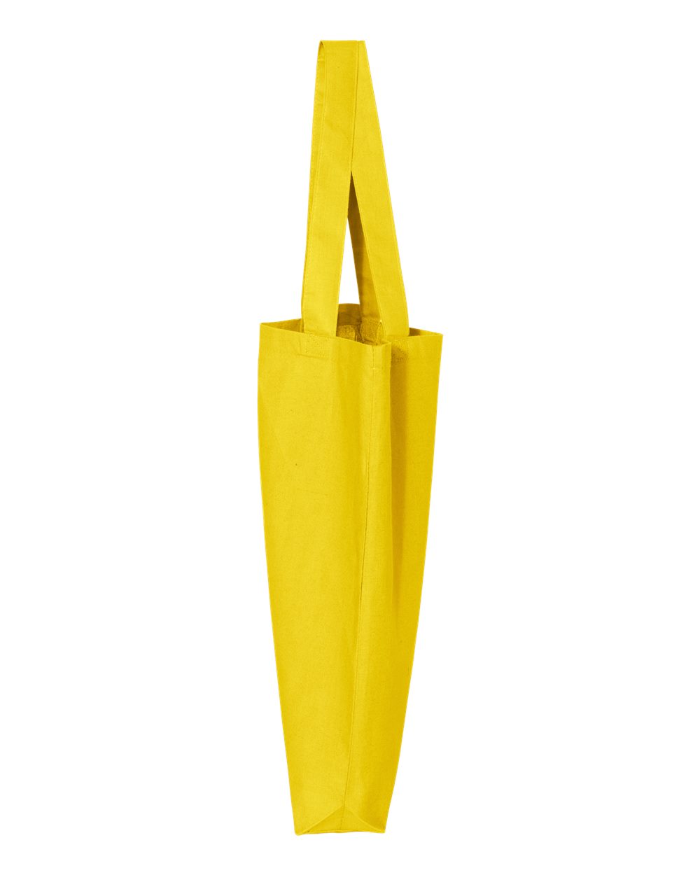 Left View of Yellow 12L Economical Tote - QTBG