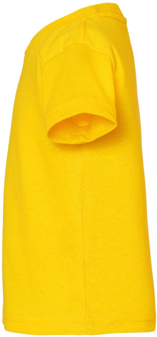 Left View of Yellow Infant Cotton Jersey Tee - 3401
