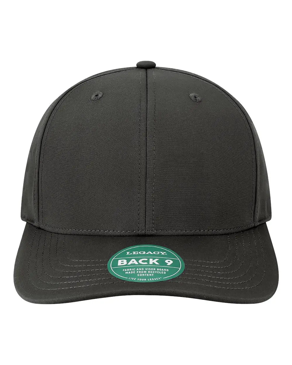 Legacy B9a Back Nine Cap - Black - one Size Fits Most