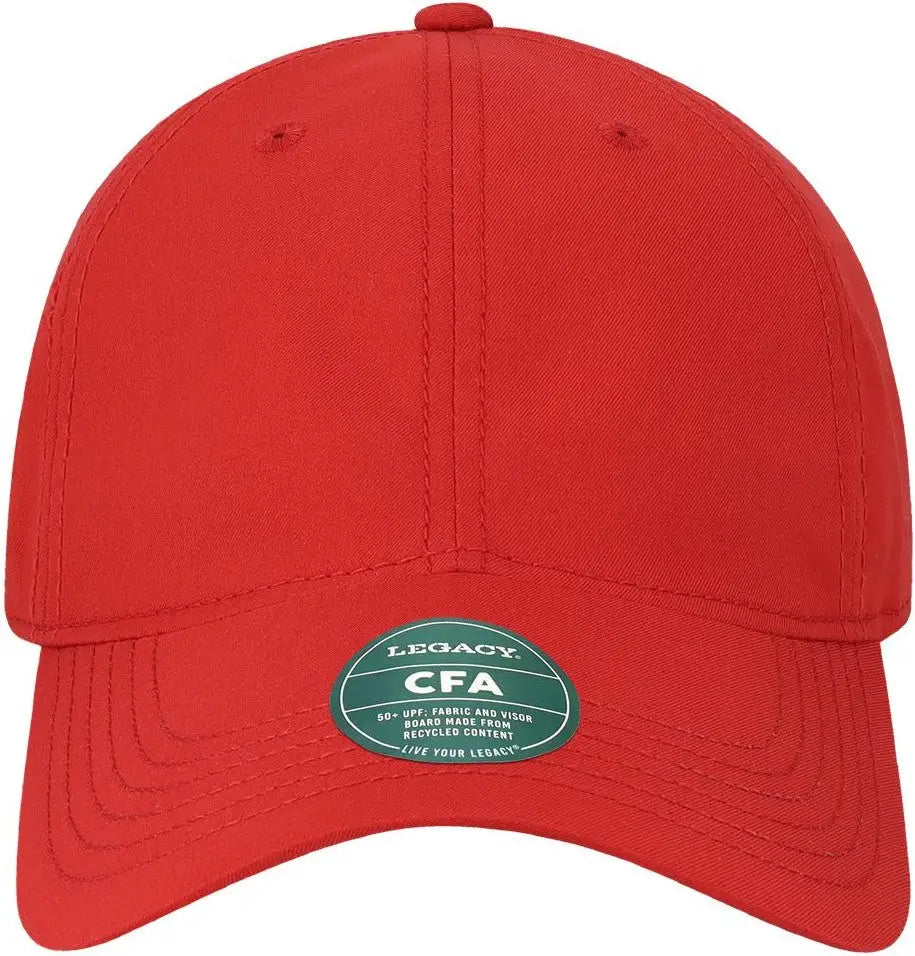 Legacy Cfa Cool Fit Adjustable Cap - Scarlet - Red / one Size Fits Most