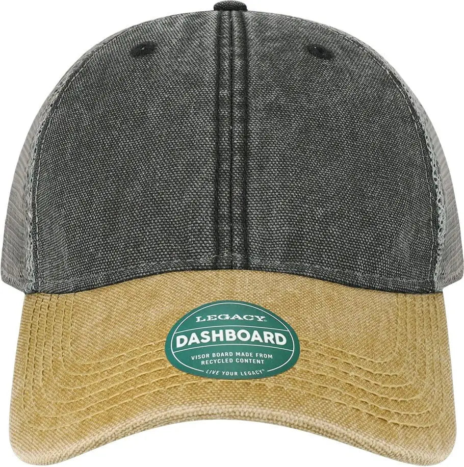 Legacy Dta Dashboard Trucker Cap - Black Camel Grey