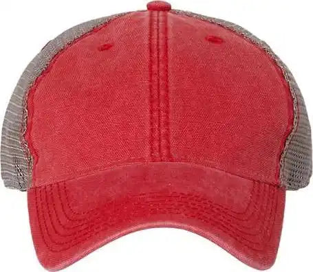 Legacy Dta Dashboard Trucker Cap - Scarlet Red Grey - Gray / 6 5/8’’ - 7 3/8’’