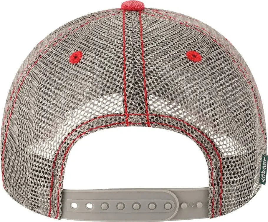 Legacy Dta Dashboard Trucker Cap - Scarlet Red Grey - Gray / one Size Fits Most