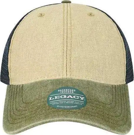Legacy Dta Dashboard Trucker Cap Stone Olive Navy Gray / one Size Fits Most
