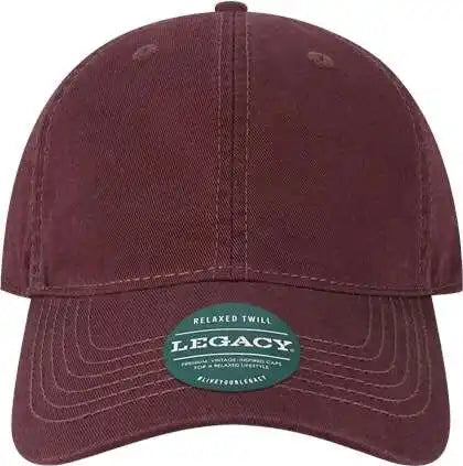 Legacy Eza Relaxed Twill Dad Cap Maroon / Adjustable