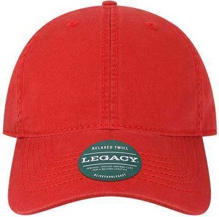 Legacy Eza Relaxed Twill Dad Cap - Scarlet - Red / Adjustable